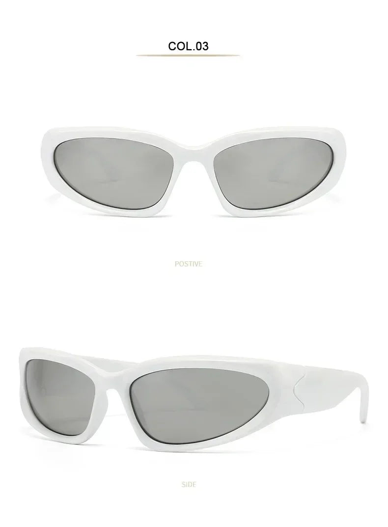 Unique Y2K Designer Luxury Sunglasses Women Rectangle Big Frame Sun Glasses For Men Outdoor UV Protection Classic 2000S Black Sh