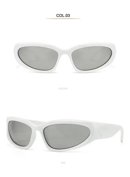 Unique Y2K Designer Luxury Sunglasses Women Rectangle Big Frame Sun Glasses For Men Outdoor UV Protection Classic 2000S Black Sh