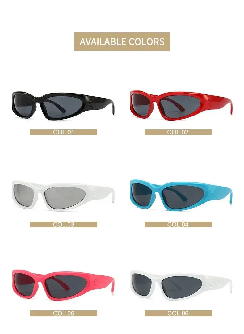 Unique Y2K Designer Luxury Sunglasses Women Rectangle Big Frame Sun Glasses For Men Outdoor UV Protection Classic 2000S Black Sh