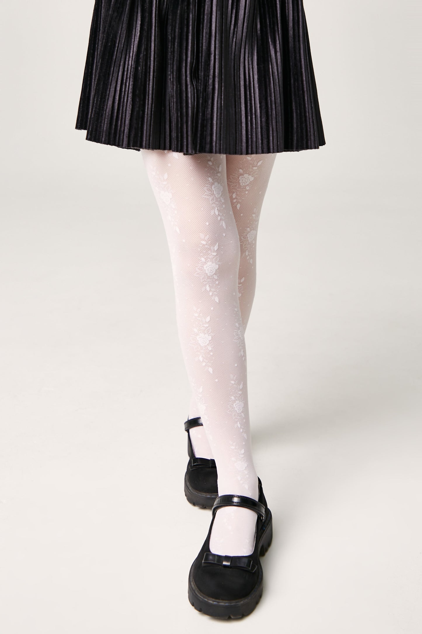 Conte Tights for girls Sofia 20 Den - Floral Pattern