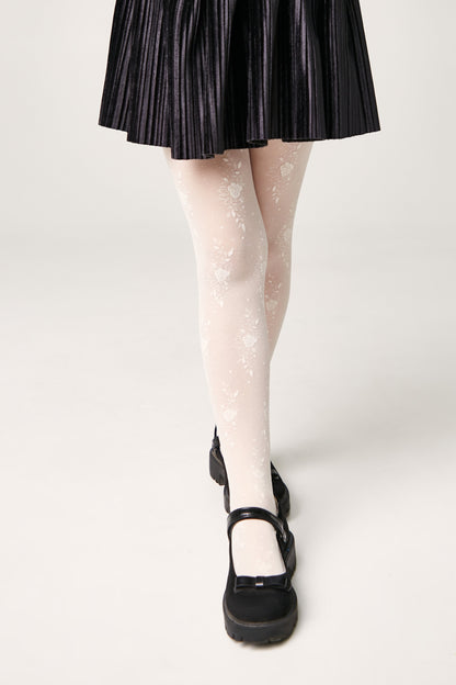 Conte Tights for girls Sofia 20 Den - Floral Pattern