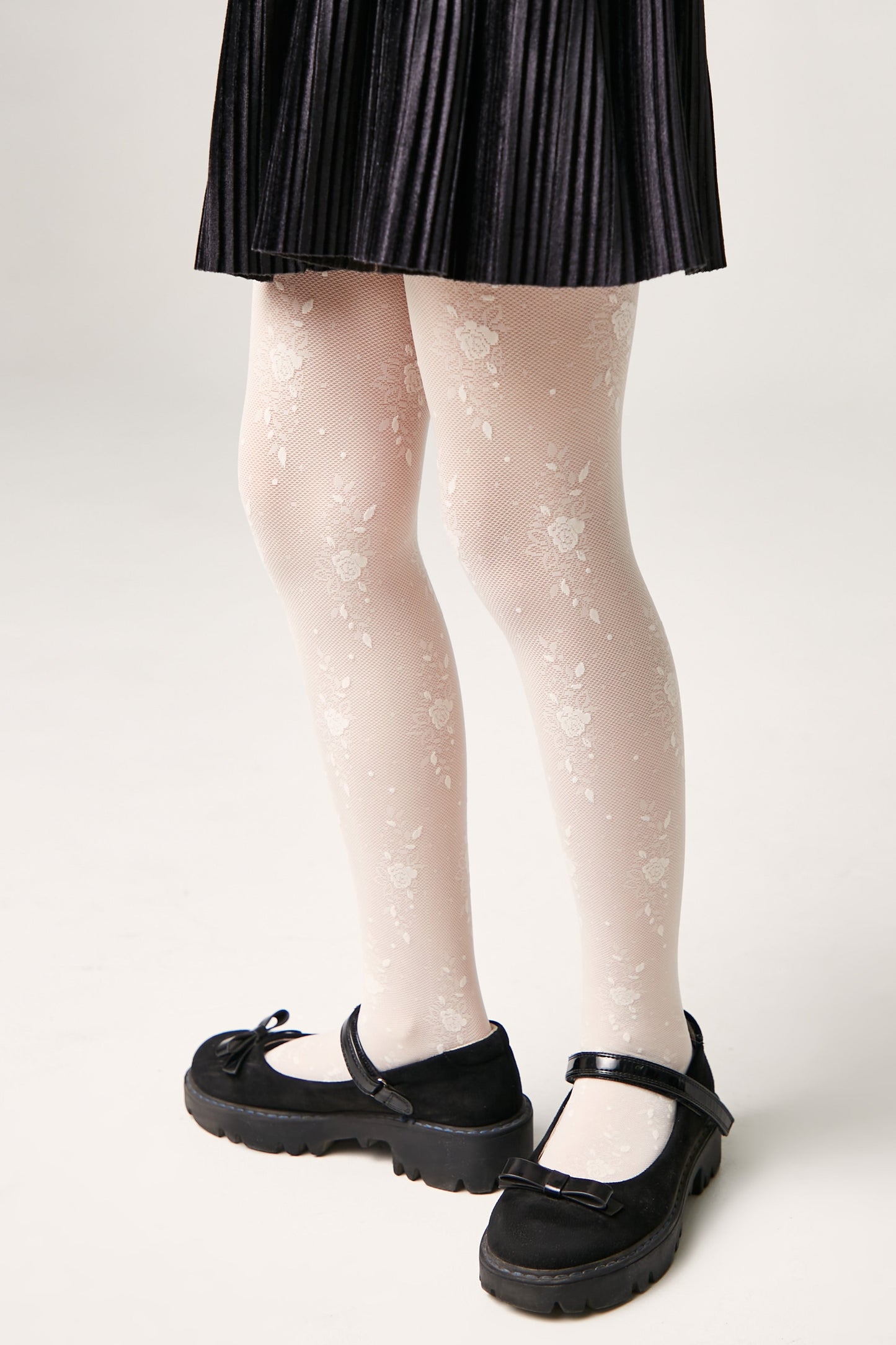 Conte Tights for girls Sofia 20 Den - Floral Pattern