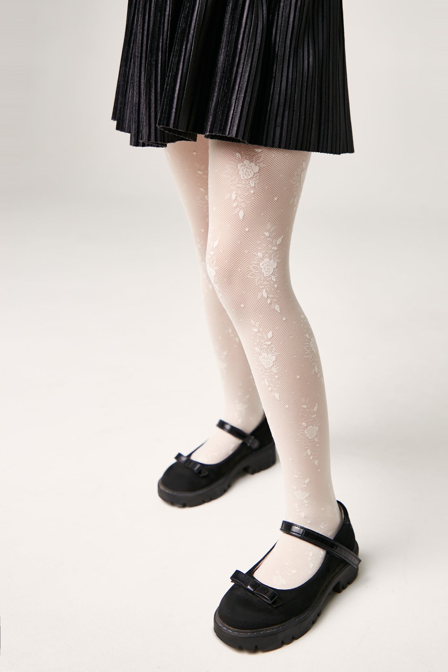 Conte Tights for girls Sofia 20 Den - Floral Pattern