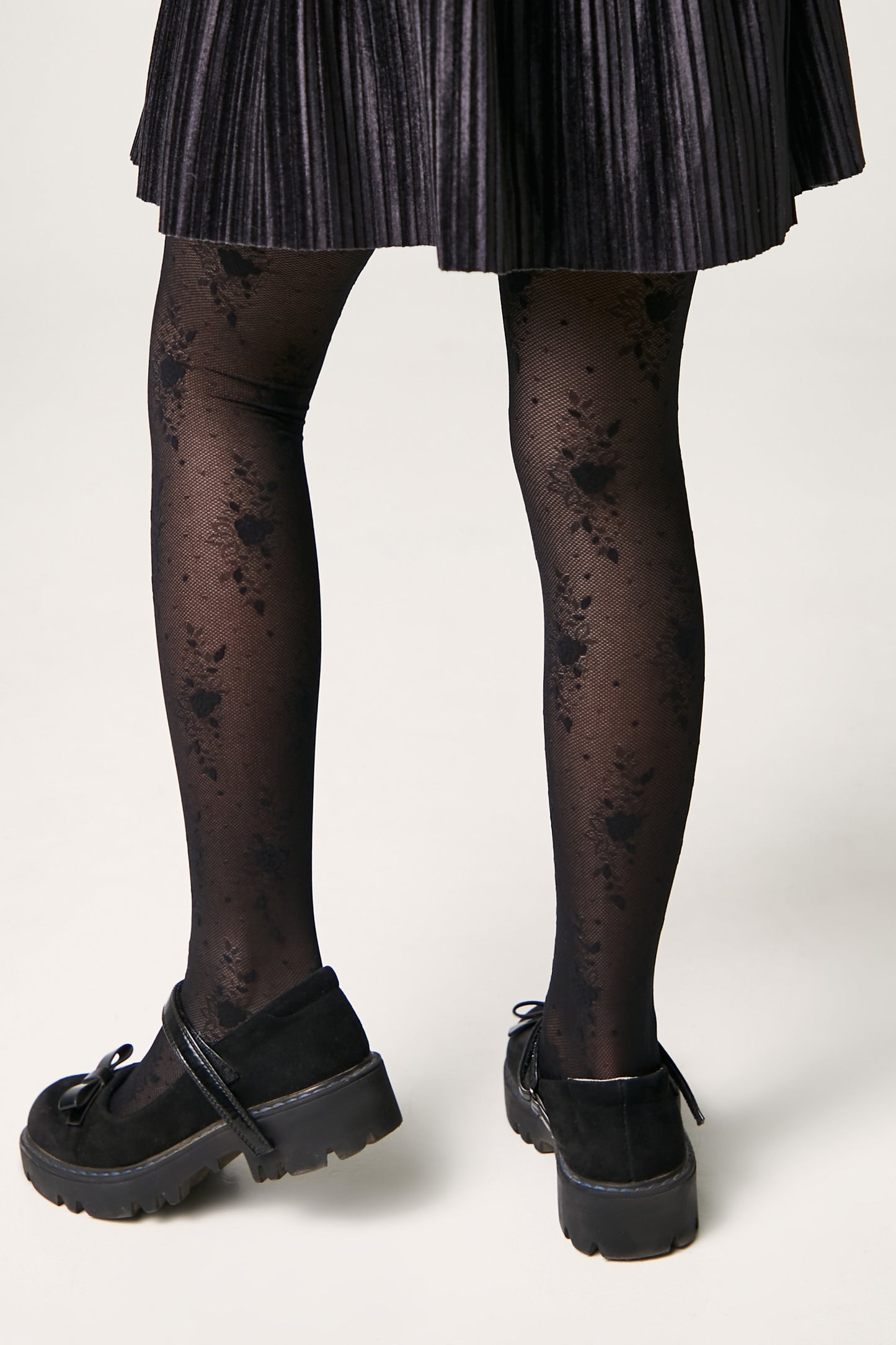 Conte Tights for girls Sofia 20 Den - Floral Pattern