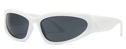 Unique Y2K Designer Luxury Sunglasses Women Rectangle Big Frame Sun Glasses For Men Outdoor UV Protection Classic 2000S Black Sh