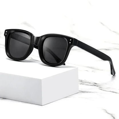 CATERSIDE Retro Square Sunglasses Men Large Frame Design Core Insert Temple Women's Sun Glasses High-Quality Travel Party UV400