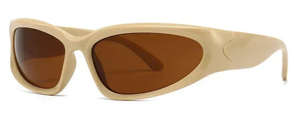 Unique Y2K Designer Luxury Sunglasses Women Rectangle Big Frame Sun Glasses For Men Outdoor UV Protection Classic 2000S Black Sh