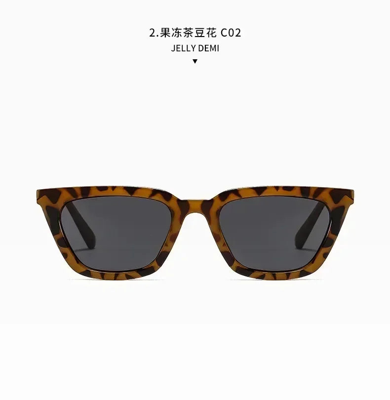 Classic Black Vintage Cat Eye Sunglasses Women Brand Designer Simplicity Elegant Small Frame Sun Glasses Men Trend Eyewear UV400