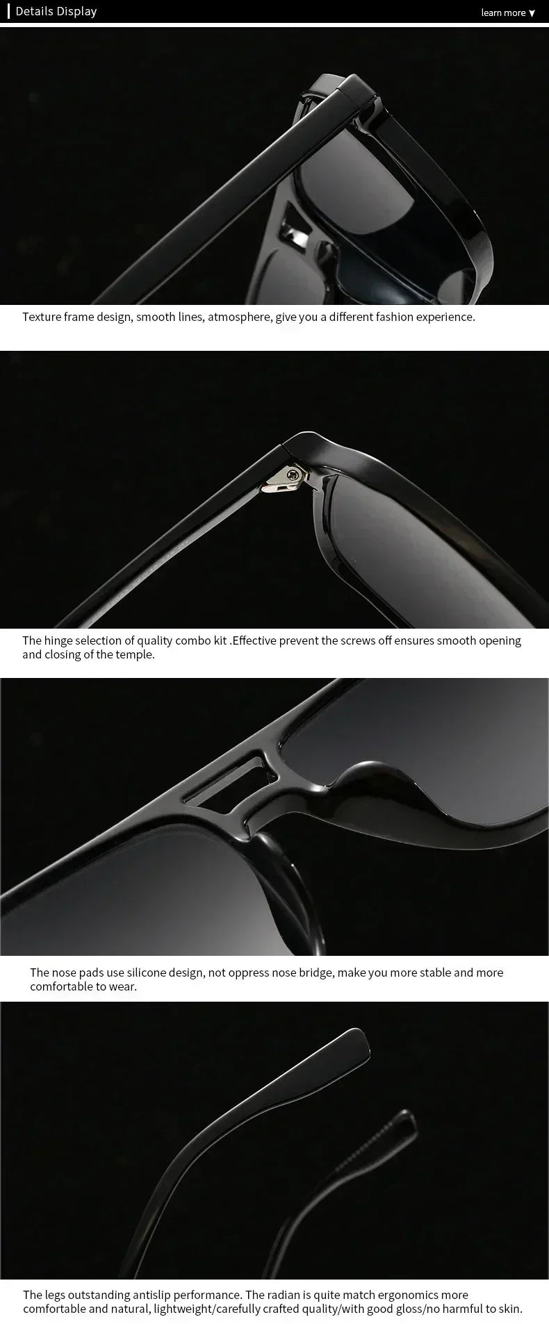 SO&EI Fashion Double Bridges Square Rivets Women Sunglasses Retro Men Gradient Shades UV400 Sun Glasses