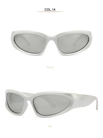 Unique Y2K Designer Luxury Sunglasses Women Rectangle Big Frame Sun Glasses For Men Outdoor UV Protection Classic 2000S Black Sh