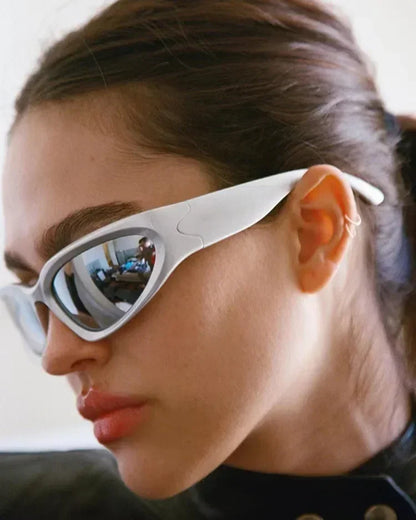 Unique Y2K Designer Luxury Sunglasses Women Rectangle Big Frame Sun Glasses For Men Outdoor UV Protection Classic 2000S Black Sh