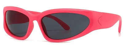 Unique Y2K Designer Luxury Sunglasses Women Rectangle Big Frame Sun Glasses For Men Outdoor UV Protection Classic 2000S Black Sh