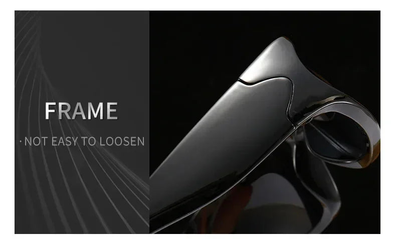 Unique Y2K Designer Luxury Sunglasses Women Rectangle Big Frame Sun Glasses For Men Outdoor UV Protection Classic 2000S Black Sh