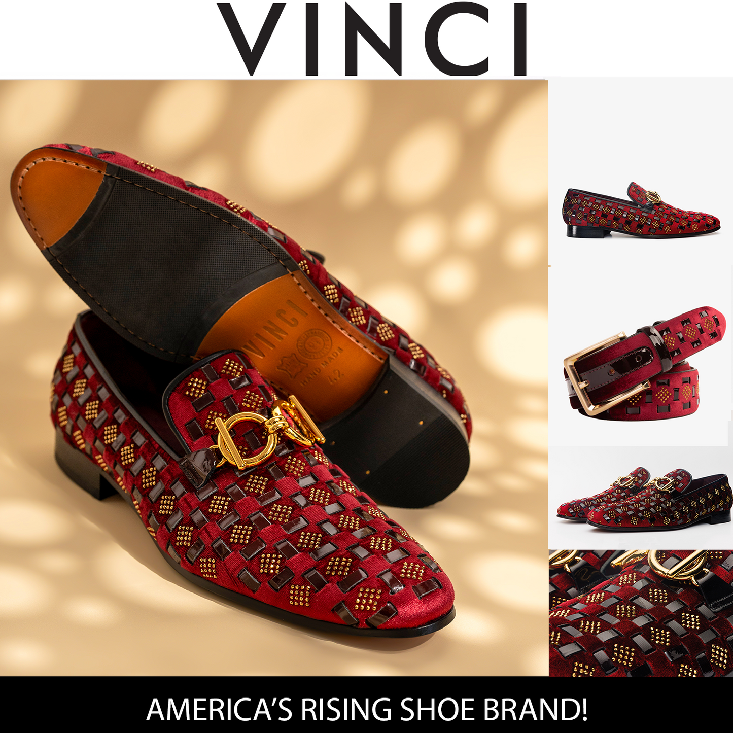 The Vicino Shoe Burgundy Bit Dress Loafer Limited Edition Men Shoe