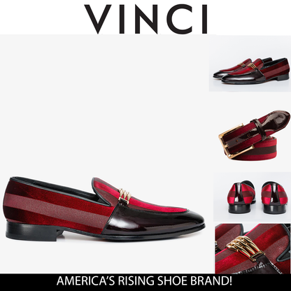 The Pontalto Leather Men Shoe Burgundy Bit Loafer