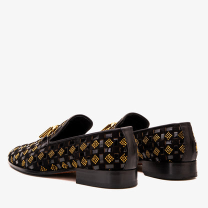 The Vicino Men Shoe Black Bit Dress Loafer