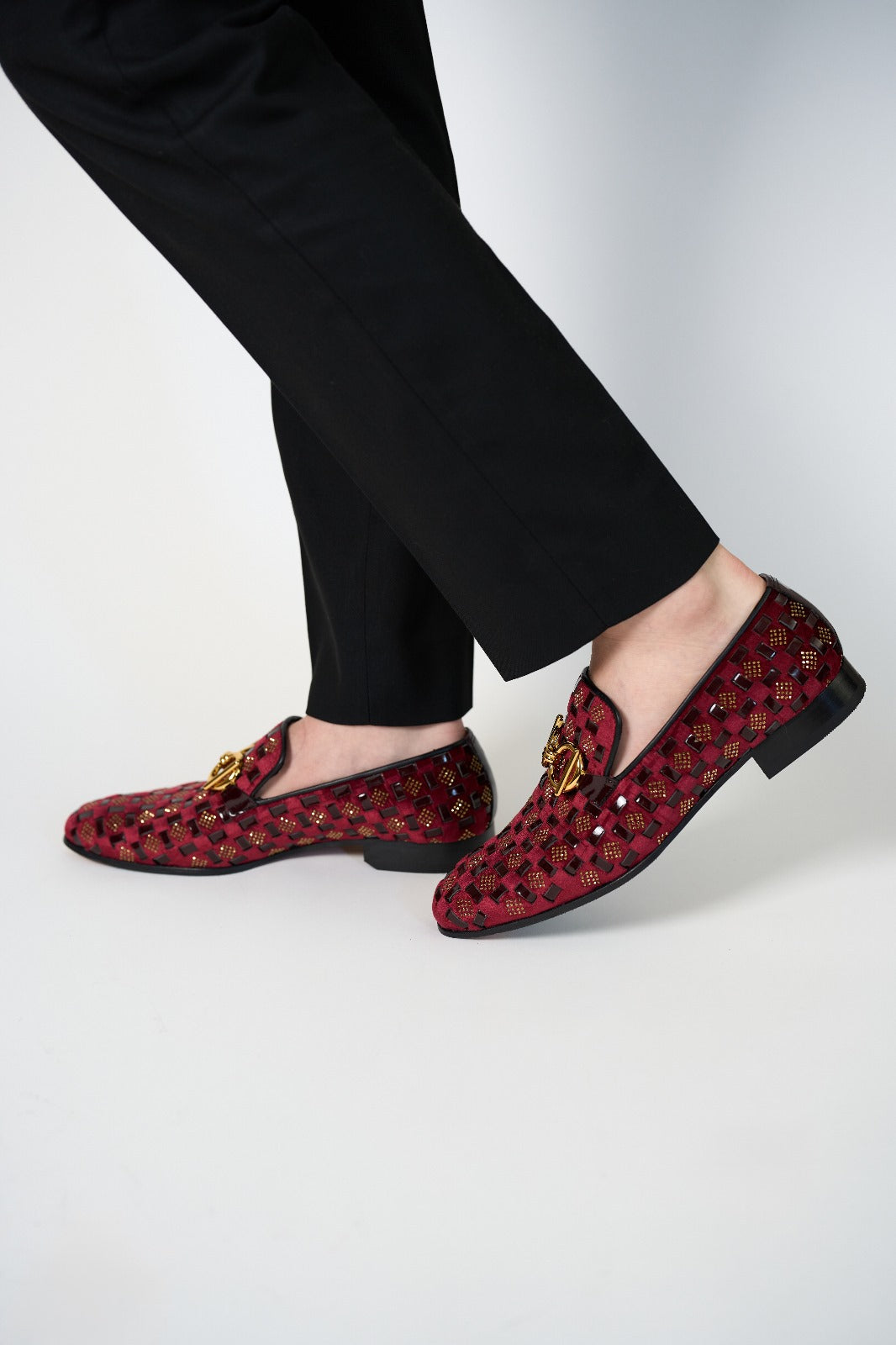 The Vicino Shoe Burgundy Bit Dress Loafer Limited Edition Men Shoe