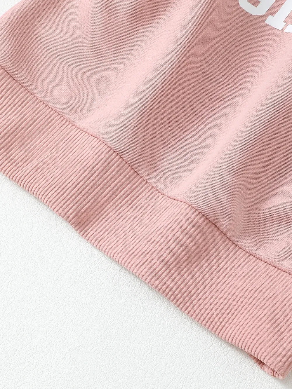 Children's Letter Graphic Sweatshirt and Pants Set