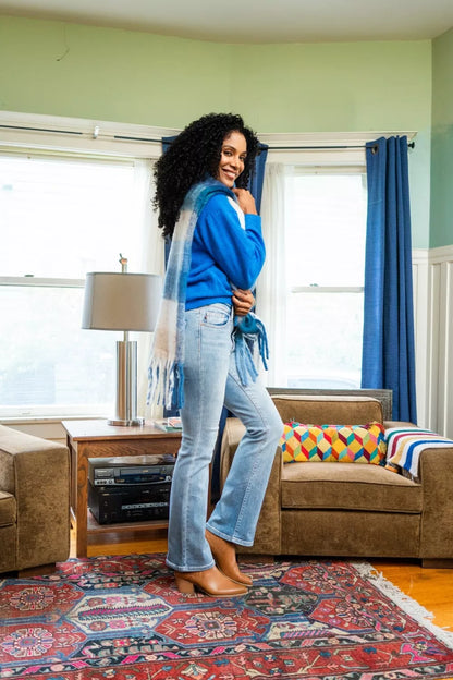 Judy Blue Mid Rise Thermal Bootcut Jeans