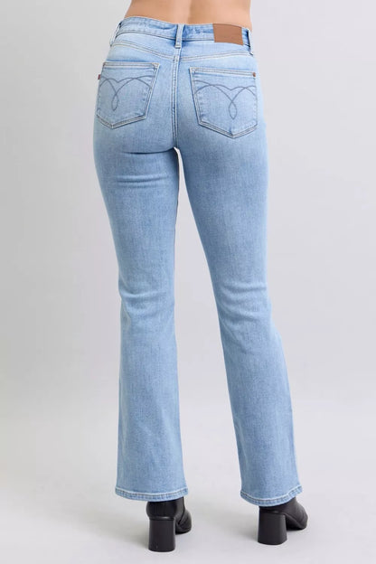Judy Blue Mid Rise Thermal Bootcut Jeans