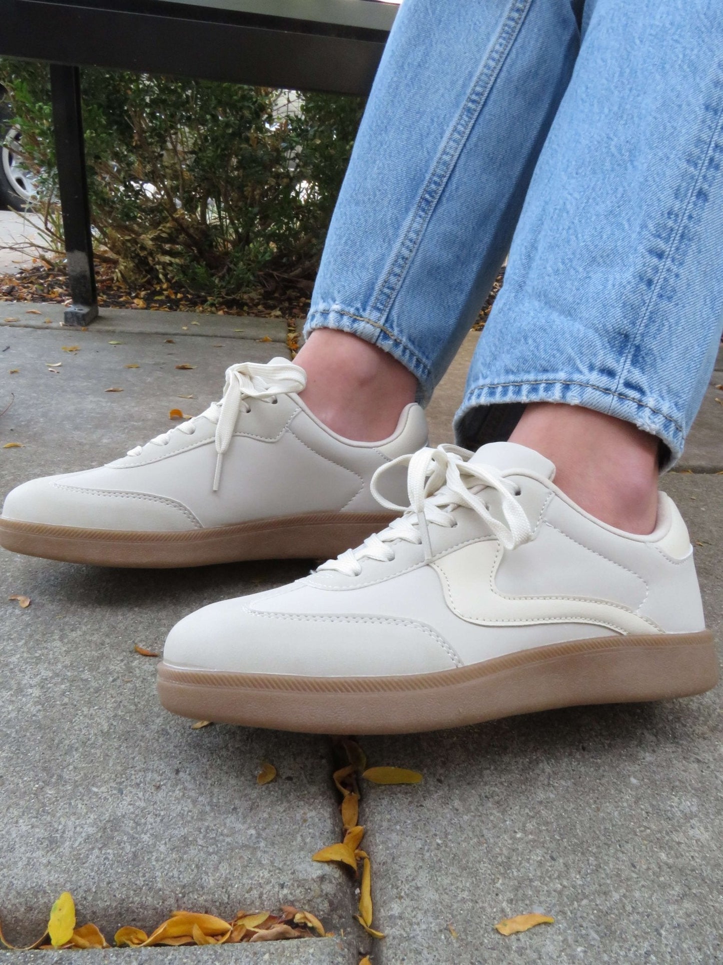 Beige Remus Lace Up Sneakers