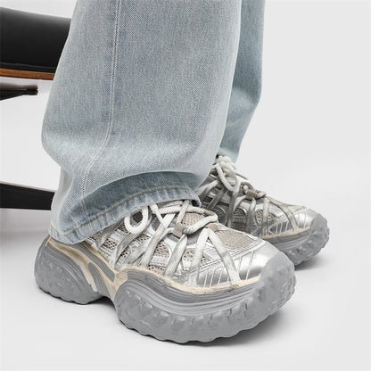 S8888 Champagne Tire Sneakers