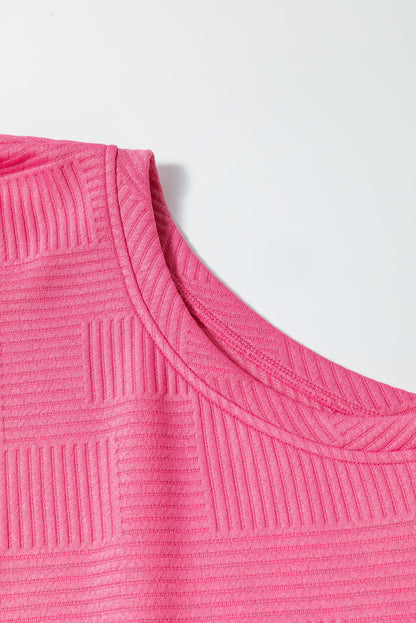 Textured Top and Pants Set