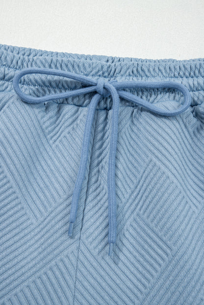 Textured Top and Pants Set