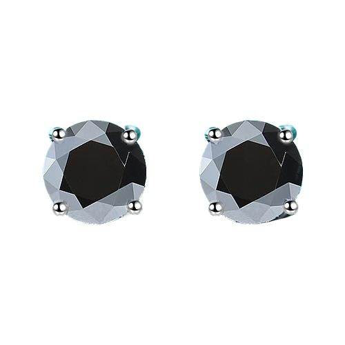 S925 Multicolor Moissanite 4-Prong Stud Earrings, 10 Color 0.5-3ct D-Grade VVS Certificate, Unisex Hypoallergenic Sterling Silver Gift