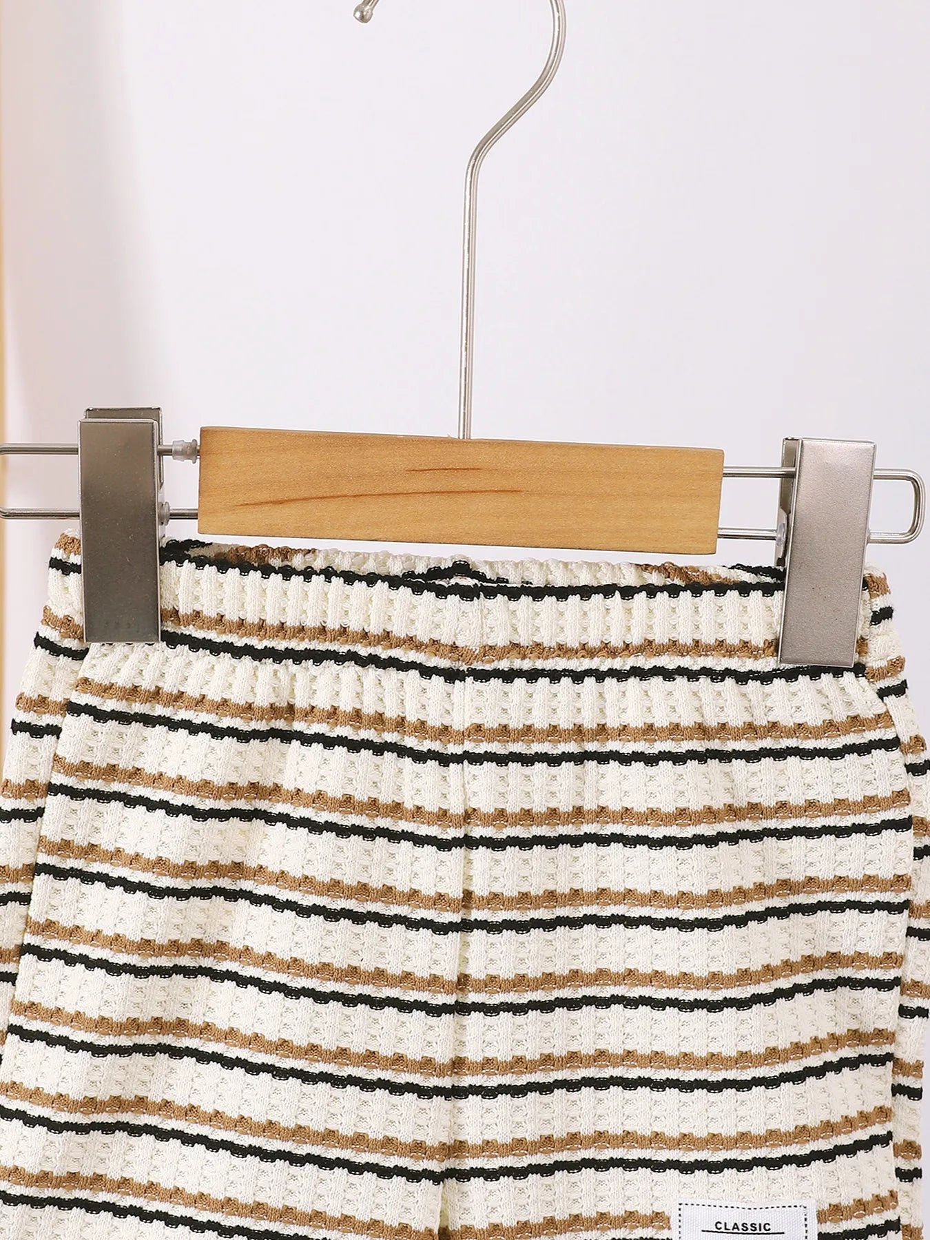 Children's Striped Short Sleeve Polo and Pants Set