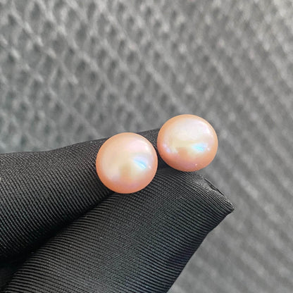 Natural Freshwater Pearl Stud Earrings, 5A No Blemish, S925 Sterling Silver, Hypoallergenic High Luster Jewelry Gift for Her