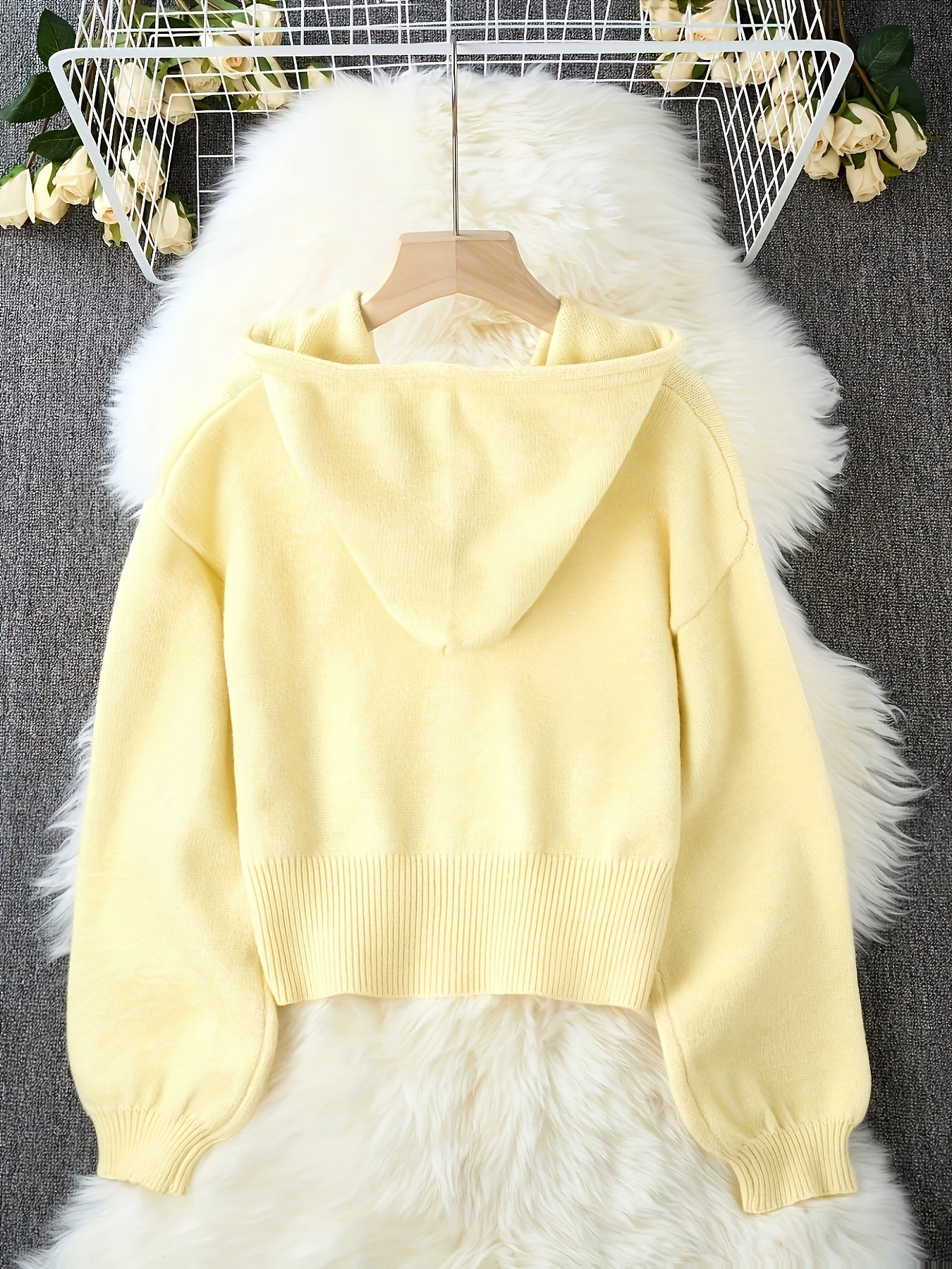 Essential Cozy Plus Size Hooded Cardigan