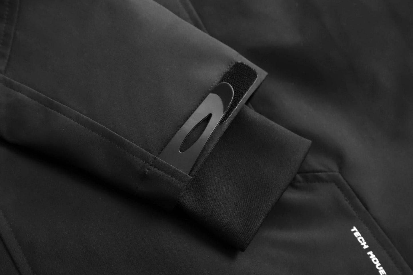 IBJ514 Black Techwear Functional Jacket