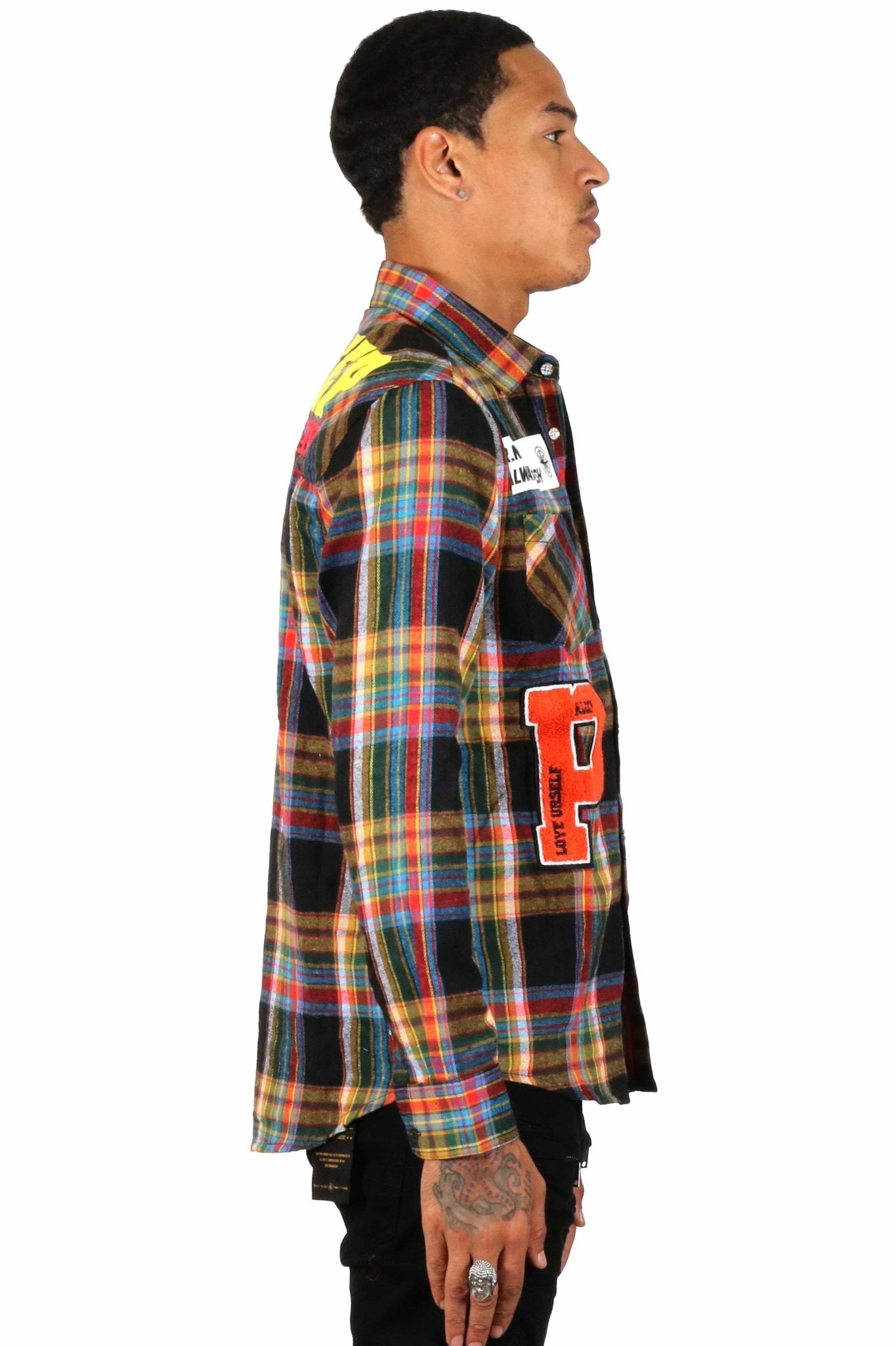 MIKADO Men's premium flannel button down shirt