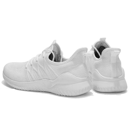 Mens Casual Running Shoes Mesh Sneakers Slip On White Size US 7