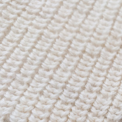 Textured Alpaca Beanie Hat