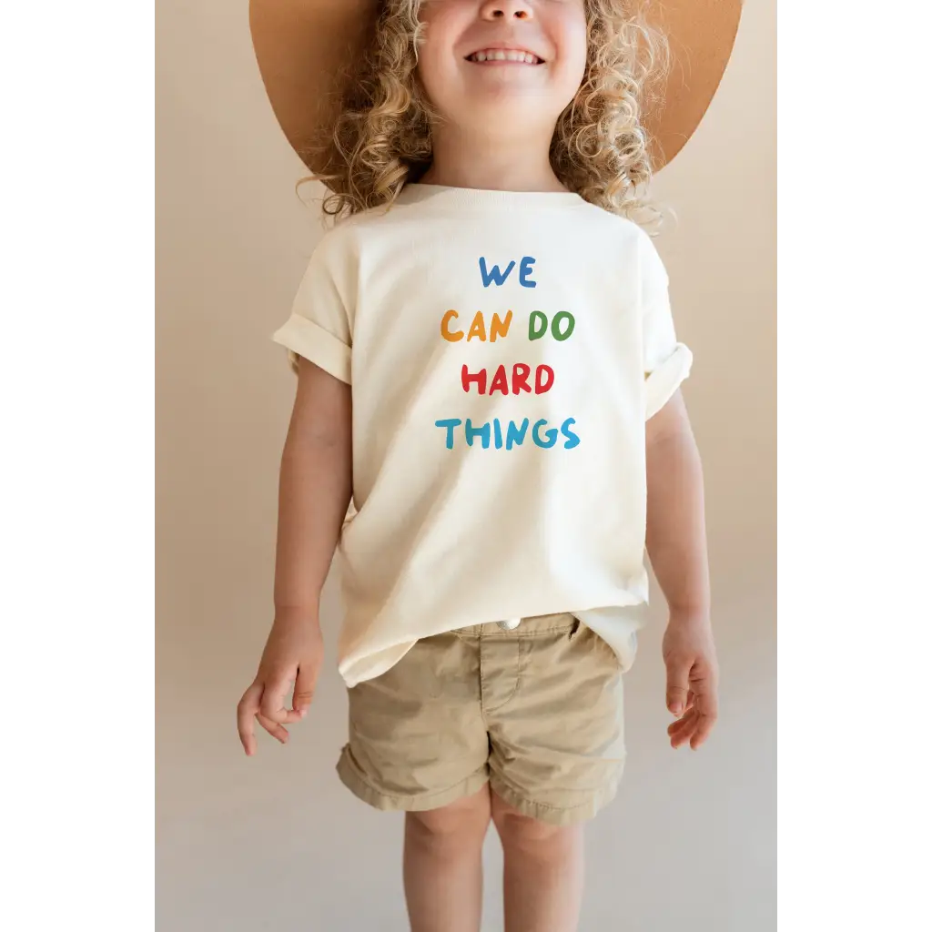We Can Do Hard Things Kids Graphic T-Shirt